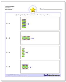 Picture Math Multiplication