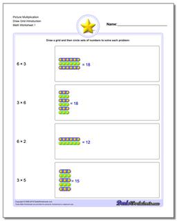 Picture Math Multiplication