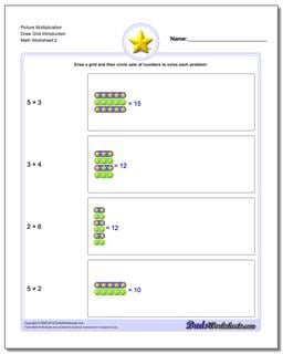 Picture Math Multiplication