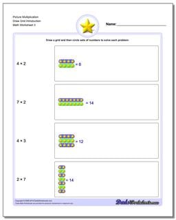 Picture Math Multiplication