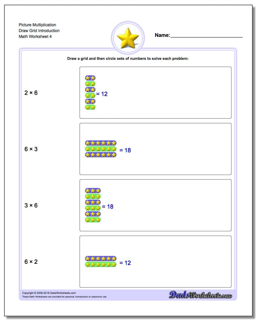multiplication draw grid