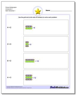 Picture Math Multiplication