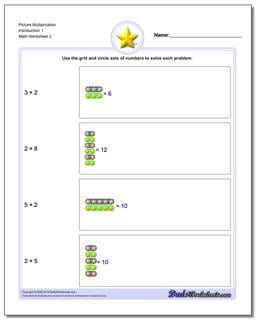 Picture Math Multiplication