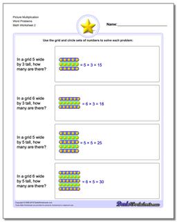 Picture Multiplication Worksheet Word Problems Worksheet /worksheets/picture-math-multiplication.html