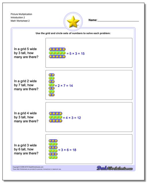 math worksheets picture math multiplication picture math