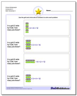 Picture Math Multiplication