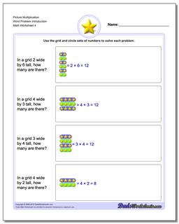 Picture Math Multiplication