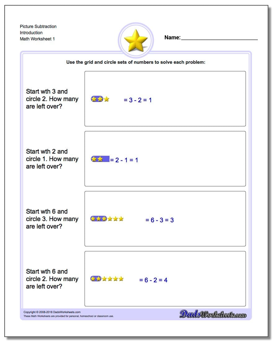 subtraction mixed and addition worksheet kindergarten Worksheets Math