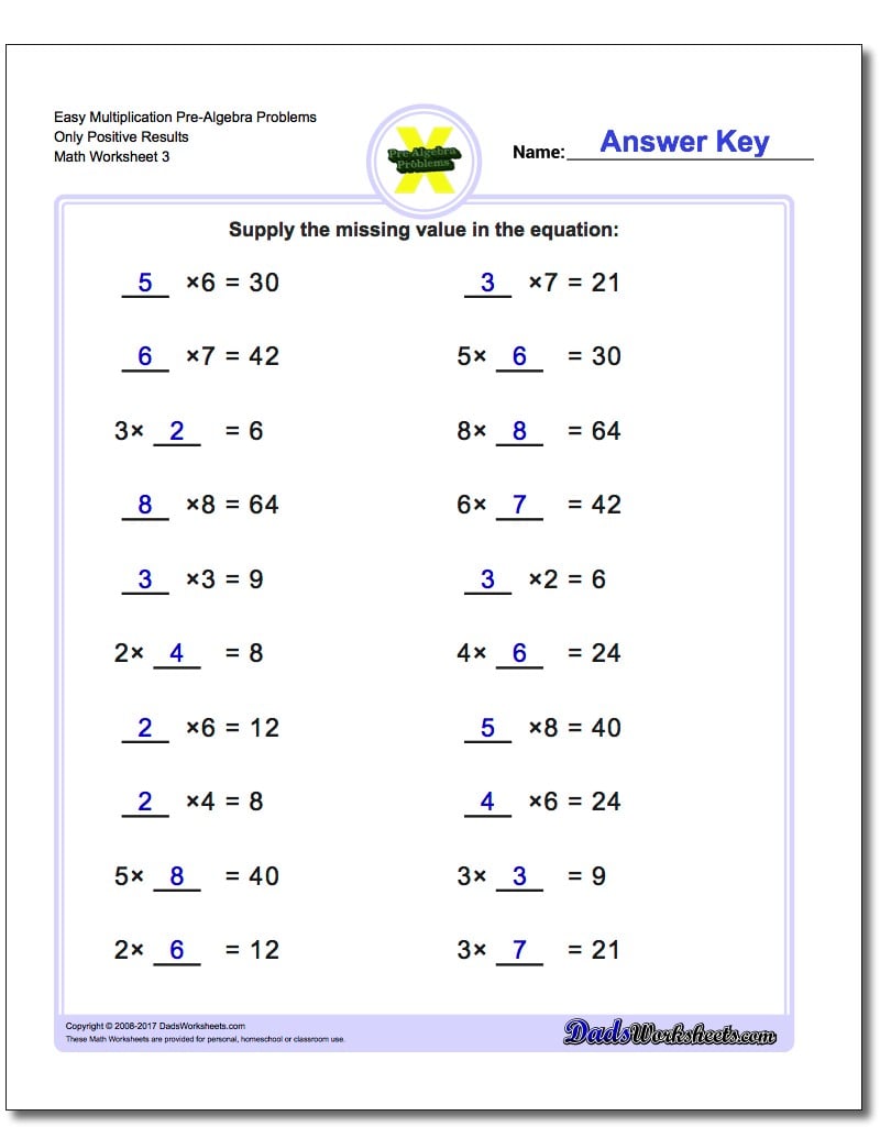 multiplication-pre-algebra-worksheets