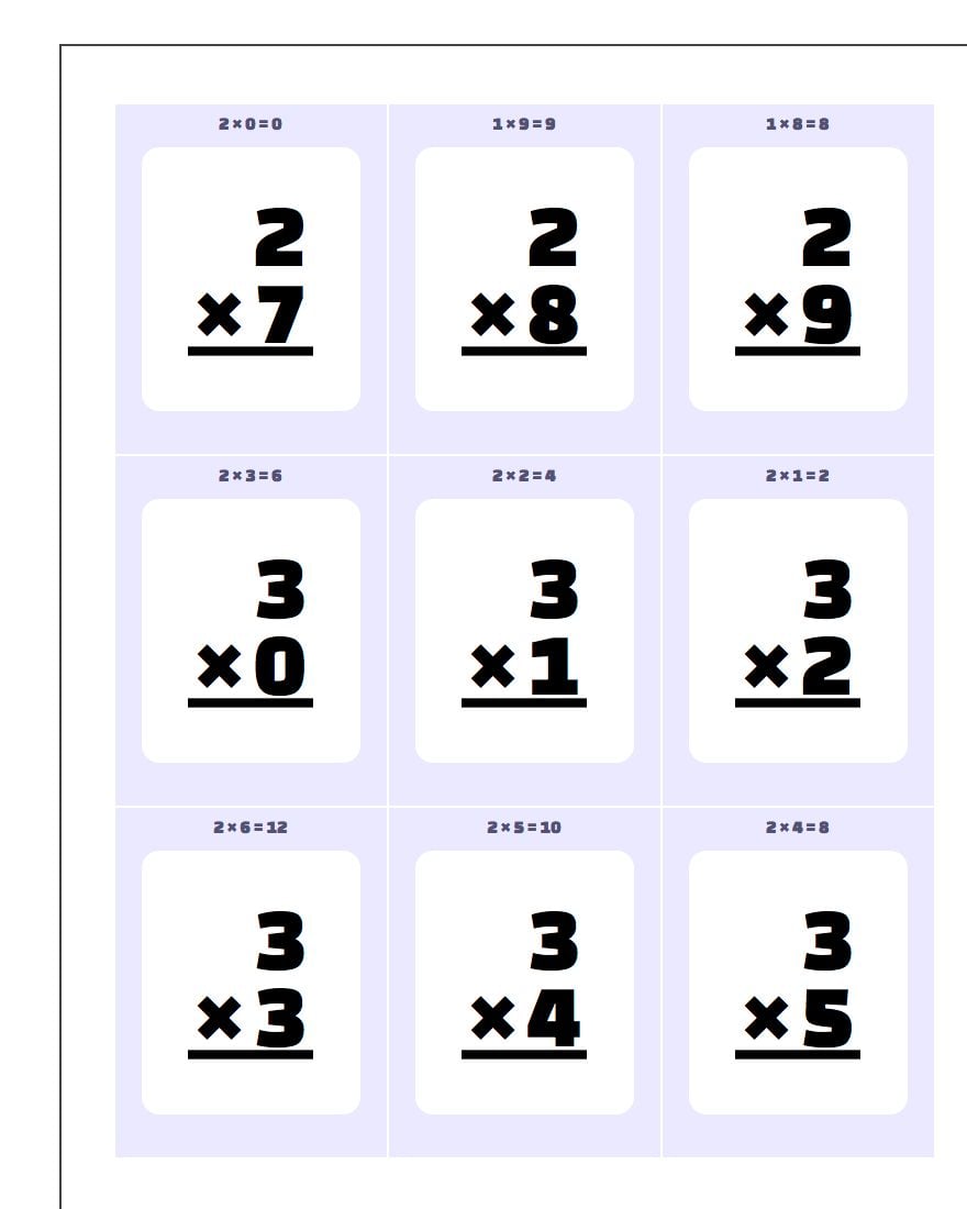 multiplication-flash-cards