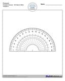 Protractor Angle Printable