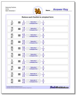 Reducing Fractions