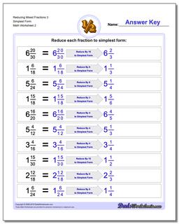 Reducing Fractions