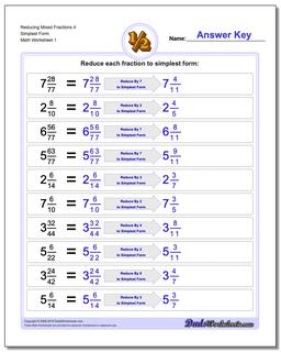 Reducing Fractions