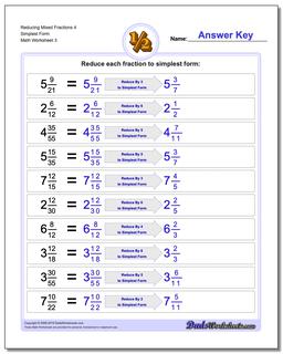 Reducing Fractions