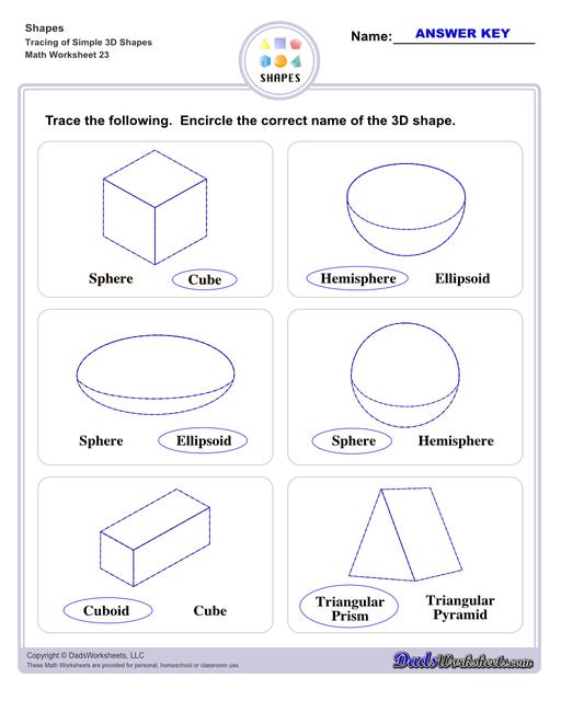 Shapes Worksheets Shapes Worksheets