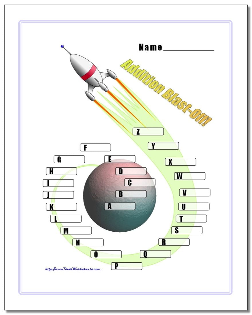 Rocket Math Chart