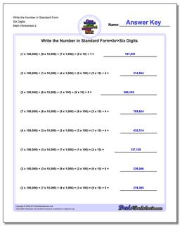 Write the Number in Standard Form Worksheet Six Digits /worksheets/standard-expanded-and-word-form.html