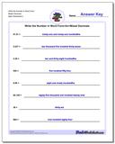 Standard, Expanded and Word Form: Write Numbers in Word Form