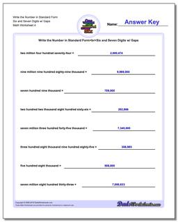Standard, Expanded and Word Form