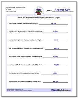 Write the Number in Standard Form Worksheet Six Digits /worksheets/standard-expanded-and-word-form.html