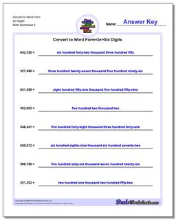 Convert to Word Form Worksheet Six Digits /worksheets/standard-expanded-and-word-form.html