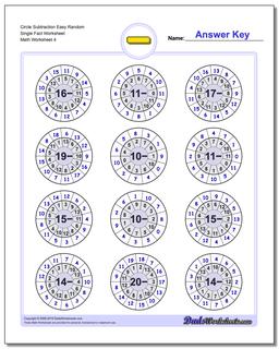 Subtraction Worksheets