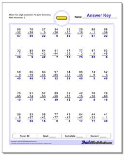 Subtraction Worksheets