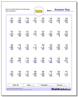 Subtraction Worksheets