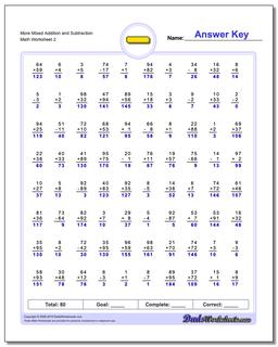 Subtraction Worksheets