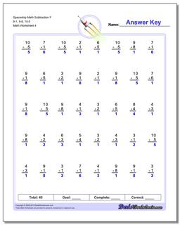 Subtraction Worksheets