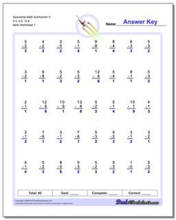 Subtraction Worksheets