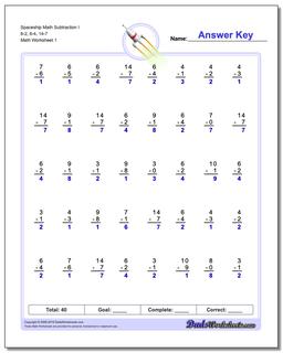 Subtraction Worksheets