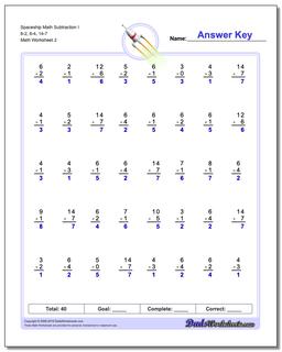 Subtraction Worksheets