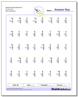 Subtraction Worksheets