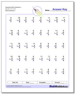 Subtraction Worksheets