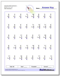 Subtraction Worksheets