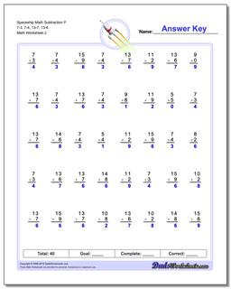 Subtraction Worksheets