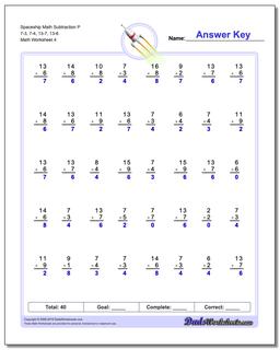 Subtraction Worksheets