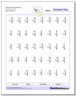 Subtraction Worksheets