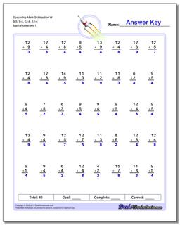 Subtraction Worksheets