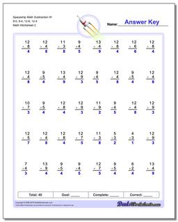 Subtraction Worksheets