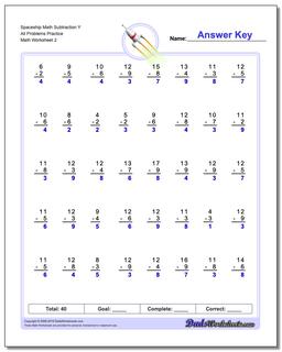 Subtraction Worksheets