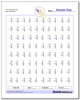 Subtraction Worksheets