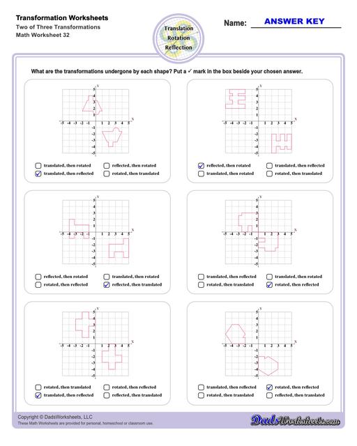 transformation-worksheets