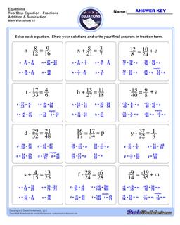 Two Step Equations