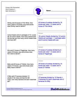 Division Worksheet With Remainders Word Problems Worksheet 3 /worksheets/word-problems.html