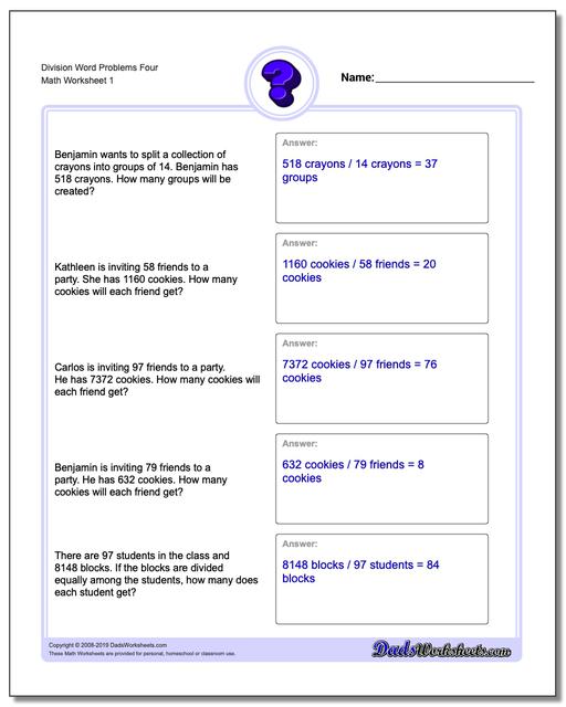 Division Word Problems