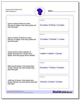 Division Worksheet Word Problems Worksheet One /worksheets/word-problems.html