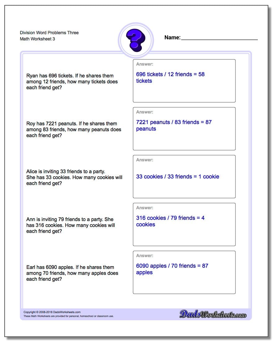 division word problems